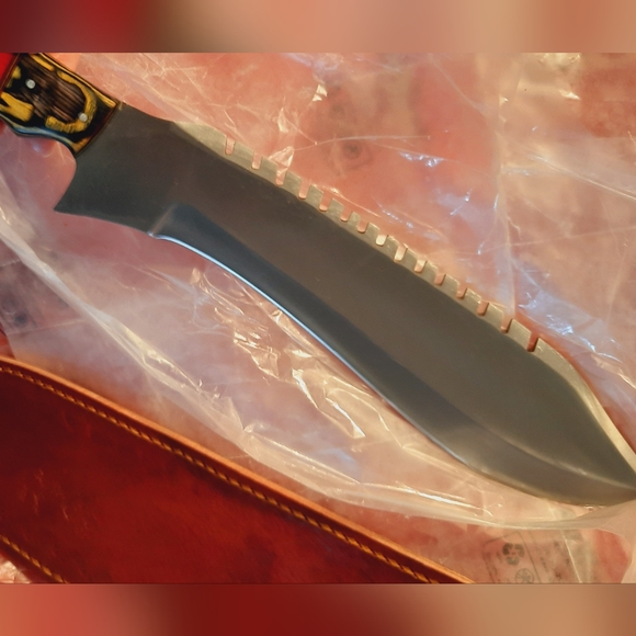 Huge gorgeous rare custom hand-forged knife w sheath, great gift, high-quality! - Picture 10 of 16